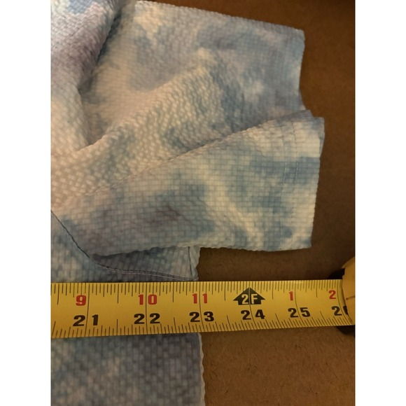 OAKLEY Short Sleeve Polo Shirt Mens XL Blue Cloud Print Casual - Picture 8 of 8